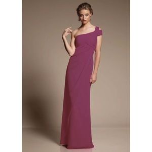 Mori Lee 648 Bridesmaid One Shoulder Cutout Dress